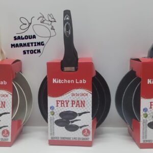 SERVICE COOKWARE 3 PCS EN GRANIT